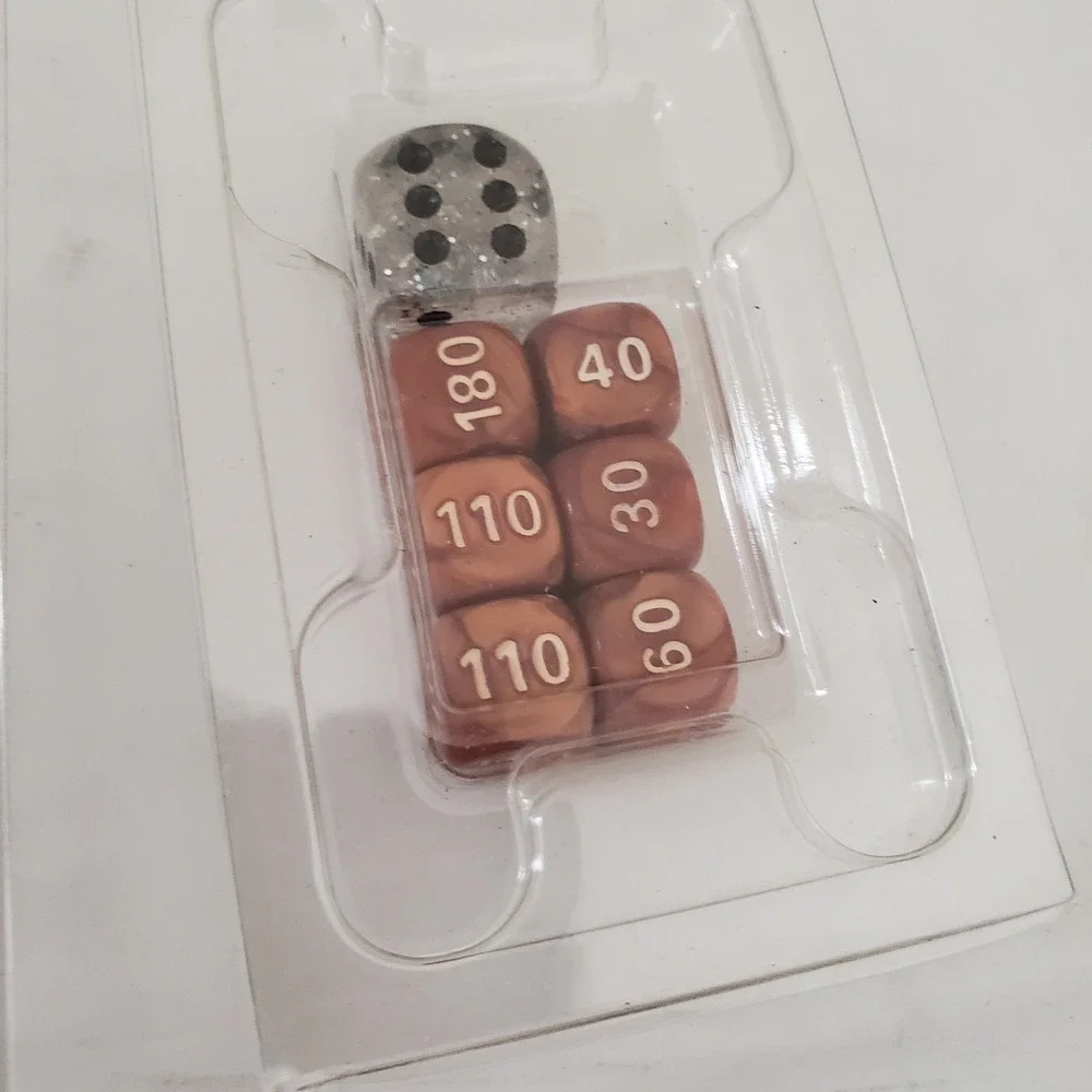 Pokemon TCG Damage Counter Dice Lot 3 Sets Marbled Bronze White ex Glitter Dice